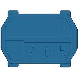 Coding element for male connectors, 243-8014