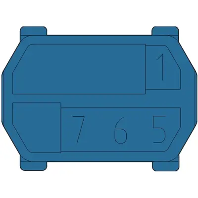 Coding element for male connectors, 243-8014 - 1