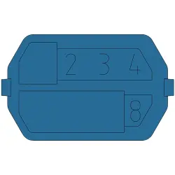Coding element for female connectors, 244-8014