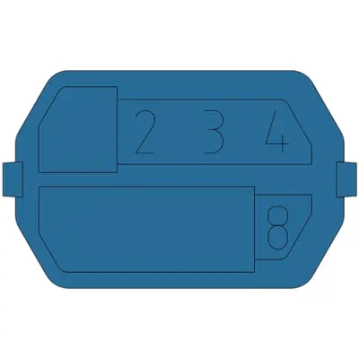 Coding element for female connectors, 244-8014 - 1