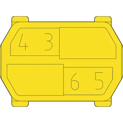 Coding element for male connectors, 243-8031 - 1