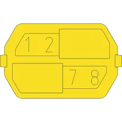Coding element for female connectors, 244-8031