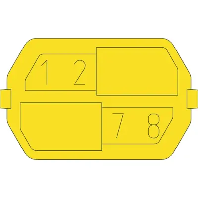 Coding element for female connectors, 244-8031 - 1