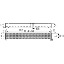 Spacer for pin header, 264-16302