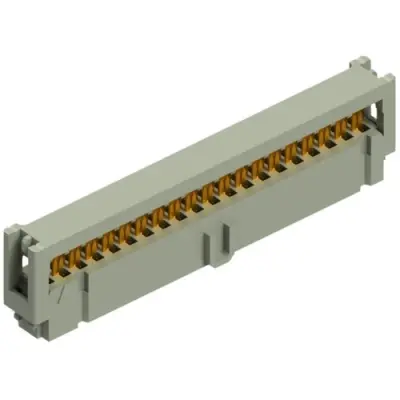 Socket header, 40 pole, pitch 2.54 mm, straight, gray, PV 40 G - 1
