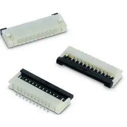 Connector, 4 pole, 1 row, pitch 1 mm, solder connection, tin/nickel plated, 686104148922