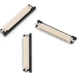 Connector, 4 pole, 1 row, pitch 1 mm, solder connection, tin/nickel plated, 686104183422