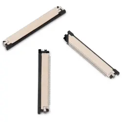 Connector, 14 pole, 1 row, pitch 0.5 mm, solder connection, tin/nickel plated, 687114183622