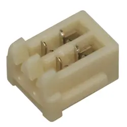Socket header, 4 pole, pitch 1 mm, straight, natural, 04SR-3S
