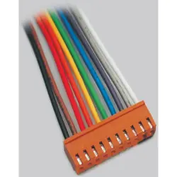 Connection cable, 250 mm, socket header straight to open end, 0.081 mm², AWG 28-22, 072502/O