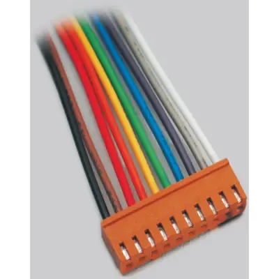 Connection cable, 250 mm, socket header straight to open end, 0.081 mm², AWG 28-22, 072508/O - 1