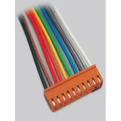 Connection cable, 250 mm, socket header straight to open end, 0.081 mm², AWG 28-22, 072506/O