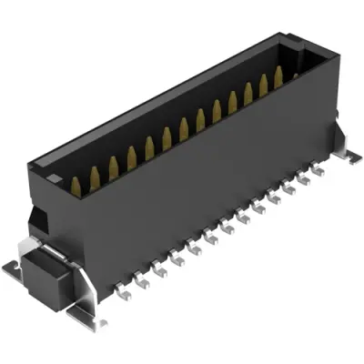 Pin header, 26 pole, pitch 1.27 mm, straight, black, 403-52026-51 - 1