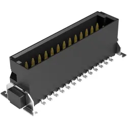 Pin header, 26 pole, pitch 1.27 mm, straight, black, 403-52026-51
