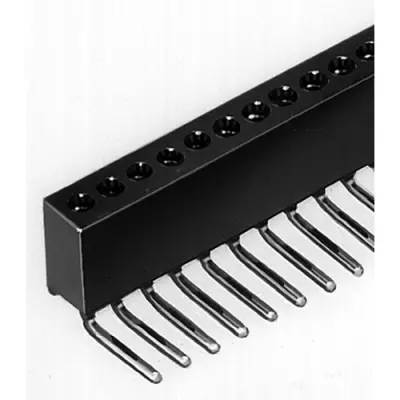 Socket header, 25 pole, pitch 1.27 mm, angled, black, BLR 3 25 Z - 1