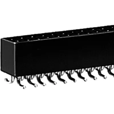 Socket header, 100 pole, pitch 1.27 mm, straight, black, BLR 6 SMD 100 Z - 1