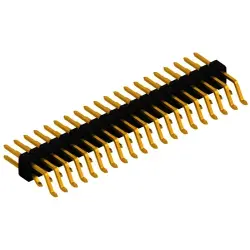 Pin header, 40 pole, pitch 2.54 mm, straight, black, SL 17 SMD 058 40 G