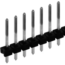 Pin header, 36 pole, pitch 2.54 mm, straight, black, SLL P1 097 36 Z