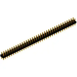 Pin header, 72 pole, pitch 2.54 mm, straight, black, SLL P2 082 72 G