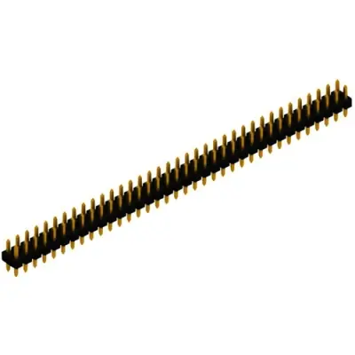 Pin header, 72 pole, pitch 2.54 mm, straight, black, SLL P2 082 72 G - 1