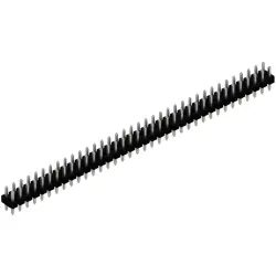 Pin header, 72 pole, pitch 2.54 mm, straight, black, SLL P2 082 72 Z