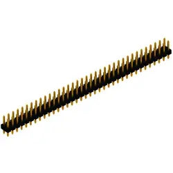 Pin header, 72 pole, pitch 2.54 mm, straight, black, SLL P2 097 72 G
