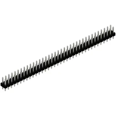 Pin header, 72 pole, pitch 2.54 mm, straight, black, SLL P2 097 72 Z - 1