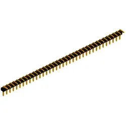 Pin header, 36 pole, pitch 2.54 mm, angled, black, SLL P3 041 36 G