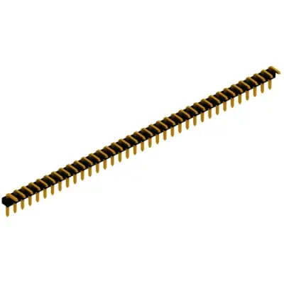Pin header, 36 pole, pitch 2.54 mm, angled, black, SLL P3 041 36 G - 1