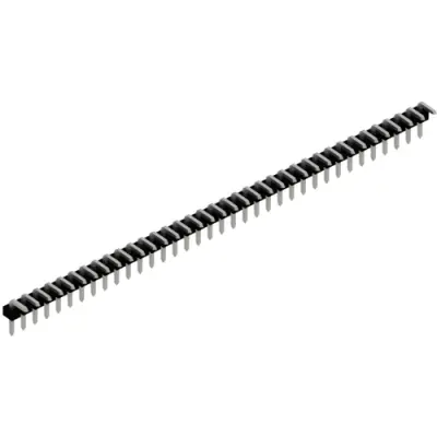 Pin header, 36 pole, pitch 2.54 mm, angled, black, SLL P3 041 36 Z - 1