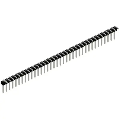 Pin header, 36 pole, pitch 2.54 mm, angled, black, SLL P3 069 36 Z - 1