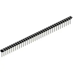 Pin header, 36 pole, pitch 2.54 mm, angled, black, SLL P3 069 36 Z
