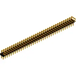 Pin header, 72 pole, pitch 2.54 mm, angled, black, SL LP 4 041 72 G