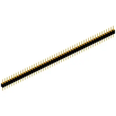 Pin header, 50 pole, pitch 2.54 mm, straight, black, MK 5 50 G - 1