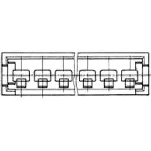 Plug housing, 10 pole, 280633 - 1