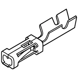 Receptacle, 0.205-0.518 mm², AWG 24-20, crimp connection, gold-plated, 141708-1