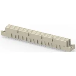 Female connector, type C, 96 pole, a-b-c, pitch 2.54 mm, press-in connection, straight, 254117-E