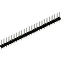 Pin header, 36 pole, pitch 2.54 mm, straight, black, SL 11 139 36 Z