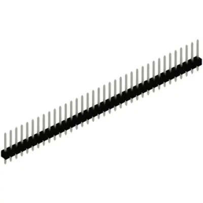 Pin header, 36 pole, pitch 2.54 mm, straight, black, SL 11 139 36 Z - 1