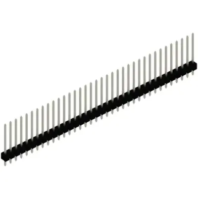 Pin header, 36 pole, pitch 2.54 mm, straight, black, SL 11 190 36 Z - 1