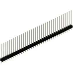 Pin header, 36 pole, pitch 2.54 mm, straight, black, SL 11 240 36 Z