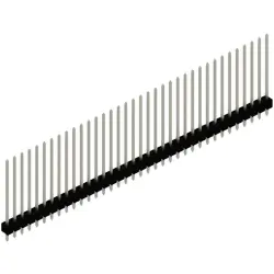 Pin header, 36 pole, pitch 2.54 mm, straight, black, SL 11 265 36 Z