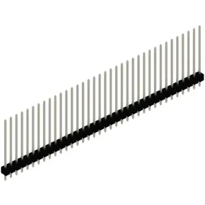 Pin header, 36 pole, pitch 2.54 mm, straight, black, SL 11 265 36 Z - 1