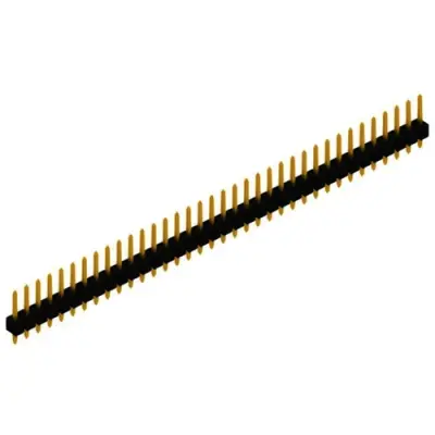 Pin header, 36 pole, pitch 2.54 mm, straight, black, SL 1 025 36 G - 1