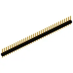 Pin header, 36 pole, pitch 2.54 mm, straight, black, SL 1 025 36 G