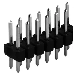 Pin header, 72 pole, pitch 2.54 mm, straight, black, SL 2 25 72 G