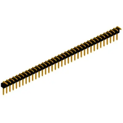 Pin header, 36 pole, pitch 2.54 mm, angled, black, SL 3 25 36 G - 1