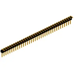 Pin header, 36 pole, pitch 2.54 mm, angled, black, SL 3 25 36 G