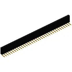 Socket header, 36 pole, pitch 2.54 mm, angled, black, BL 3 36 G