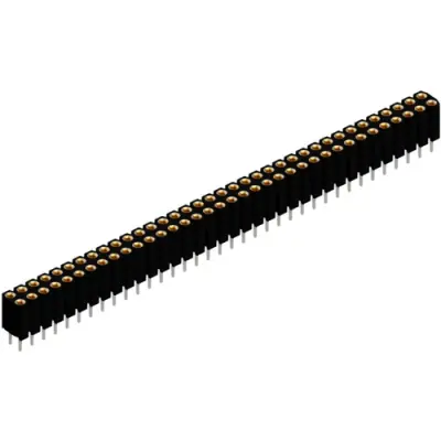 Socket header, 72 pole, pitch 2.54 mm, straight, black, BL 6 72 Z - 1